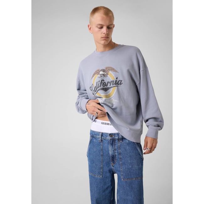 Sweatshirt Avec Logo Imprimé - GUESS JEANS