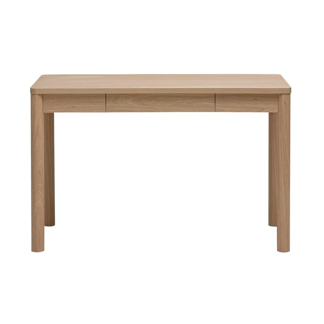 Bureau avec tiroir finition bois clair chêne L120 cm IZZIE - MILIBOO