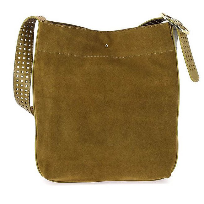Bolso de piel curtida LE ENZO CRAN tabaco <span itemprop=