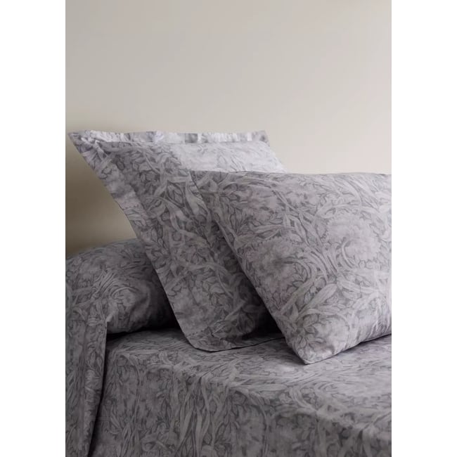 Deux taies d'oreiller percale de coton 200 fils imprimé fleur 50x75 cm - MANGO HOME