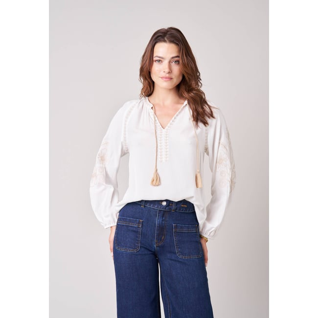 Blouse femme brodée  NATASSIA - DEELUXE