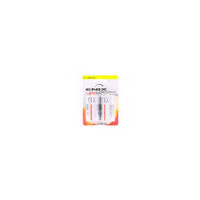 Blister 2 piles Alcaline LR20 NX - ENIX ENERGIE