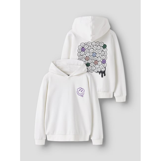 Felpa con cappuccio bianco NAME IT