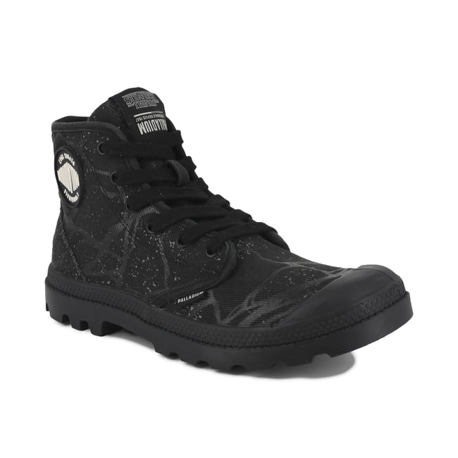 Baskets montantes en coton PAMPA HI TUNNELS noir-black <span itemprop=