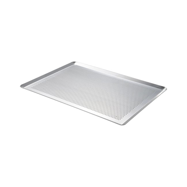 Plaque de cuisson patisserie alu micro perfore gris <span itemprop=