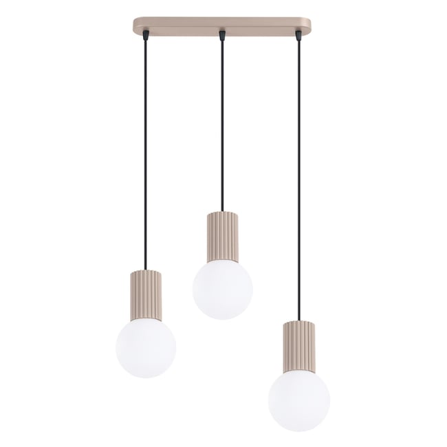 Suspension Aluminium Taupe G9 3 Halo Couleur taupe <span itemprop=