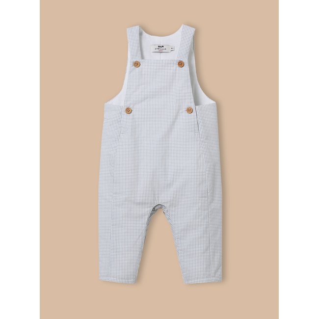 Salopette ouatinée tattersall ciel <span itemprop=