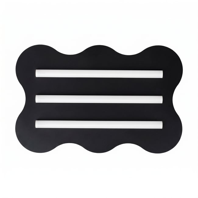 Plafonnier Acier Noir S14d 1 Klover Couleur noir <span itemprop=