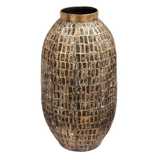 Vase en acier NORA Couleur doré <span itemprop=