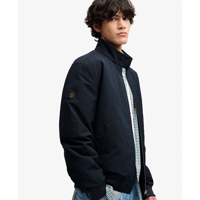 Blouson Harrington Matelassé Campus bleu marine éclipse <span itemprop=