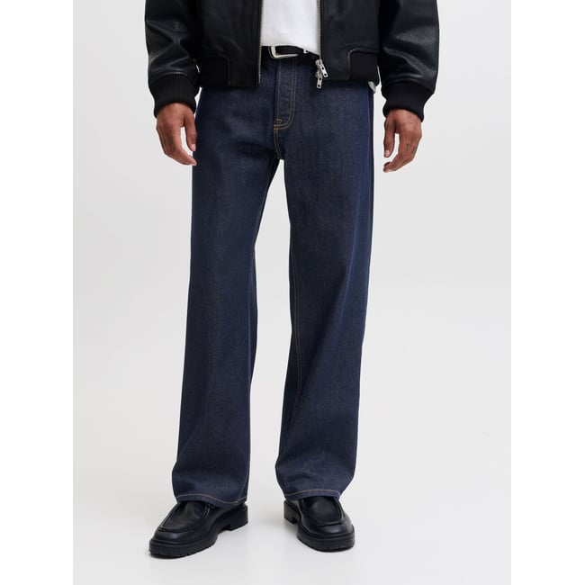 Jean À Coupe Large blue denim <span itemprop=