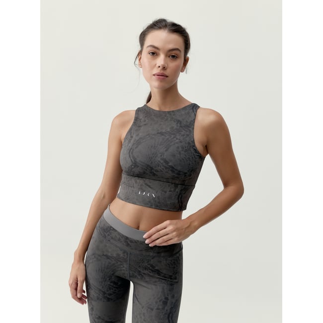 Brassière de sport femme Ember Maintien élevé séchage rapide marron vison <span itemprop=