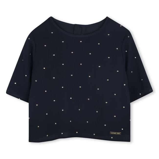 Blouse à manches courtes bleu cargo <span itemprop=