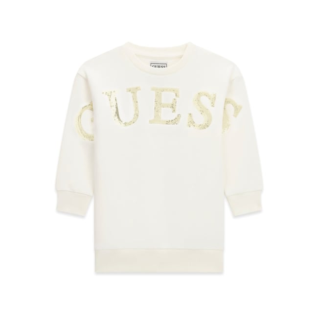 Robe En Maille blanc <span itemprop=