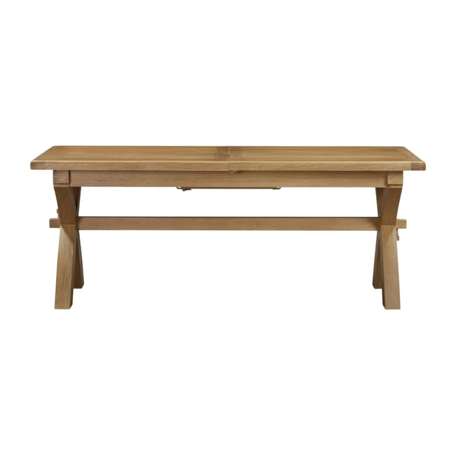 Table à manger extensible en chêne 150-200 cm VALMONT Couleur bois naturel <span itemprop=