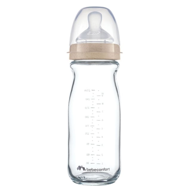 Biberon en verre physio Air Eco 270 ml Sand - BEBECONFORT