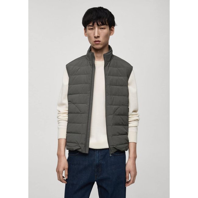 Gilet matelassé rembourrage duvet et plumes - MANGO MAN