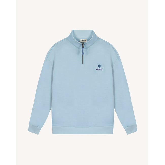 Sweat AMBOISE bleu ciel <span itemprop=