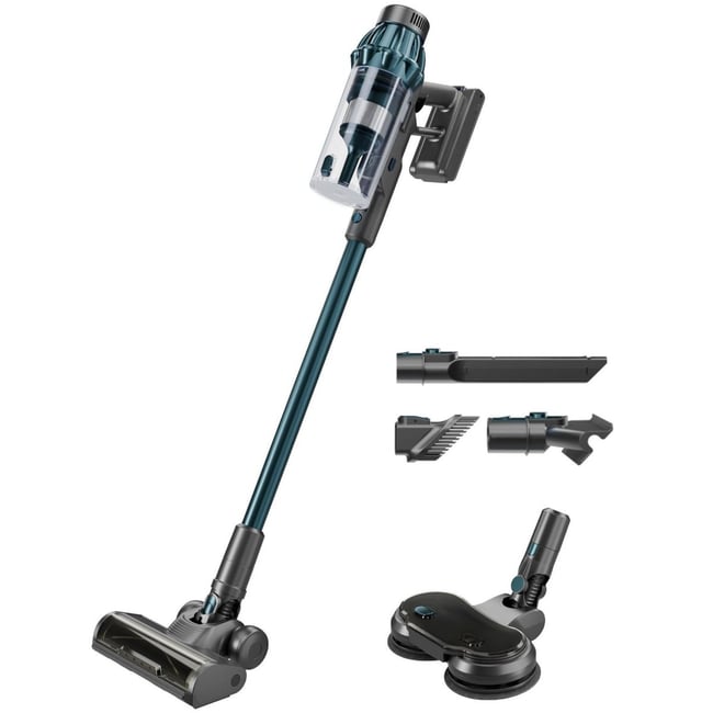Aspirateur balai UPX32U 2 en 1 avec brosse de lavage pour sols durs - H.KOENIG