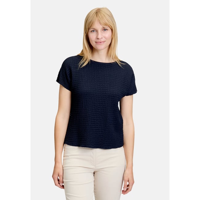 T-Shirt avec structure à encolure bateau dark sky <span itemprop=
