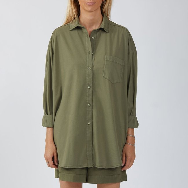 Chemise FIRENZE kaki <span itemprop=