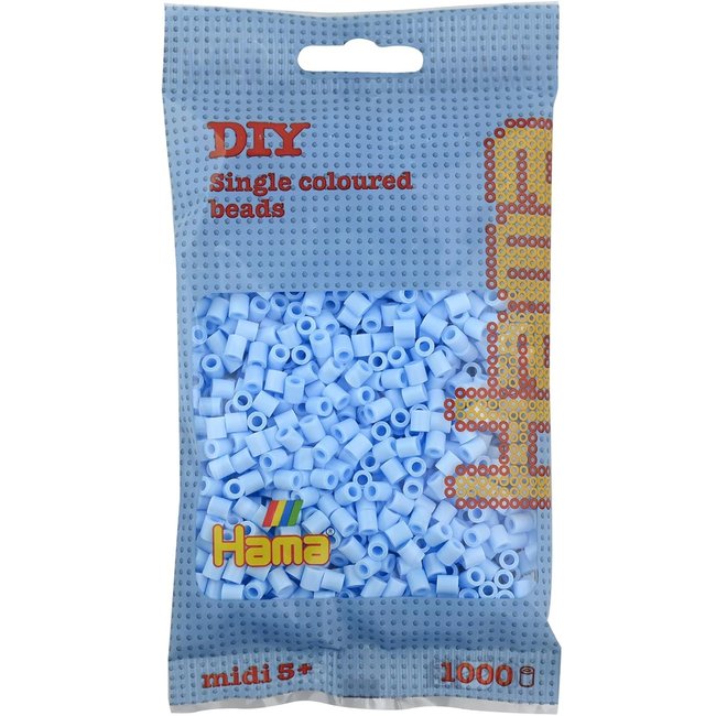 Sachet 1000 perles plastique bleu <span itemprop=