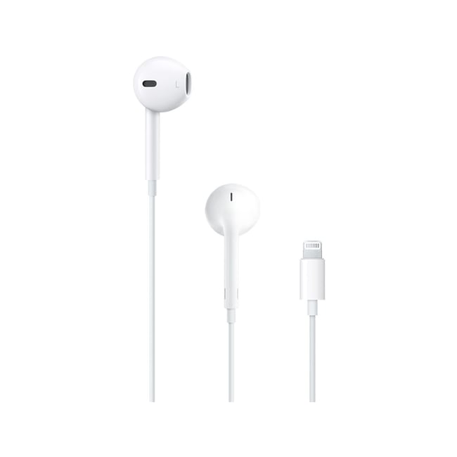 Ecouteurs EarPods avec connecteur Lightning blanc <span itemprop=