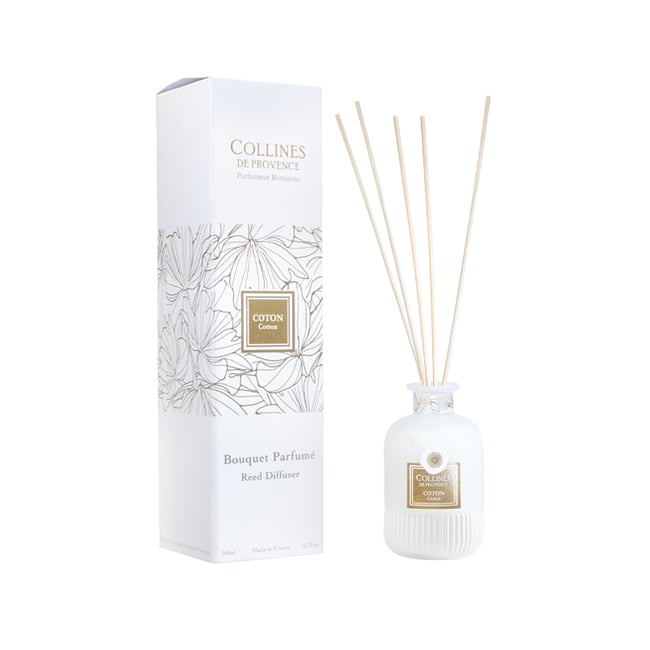 Diffuseur de parfum COTON Couleur blanc <span itemprop=