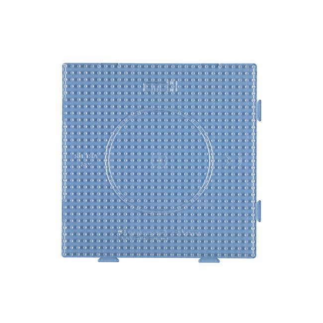 Plaque carré assemblage perles plastique Midi transparente blanc <span itemprop=