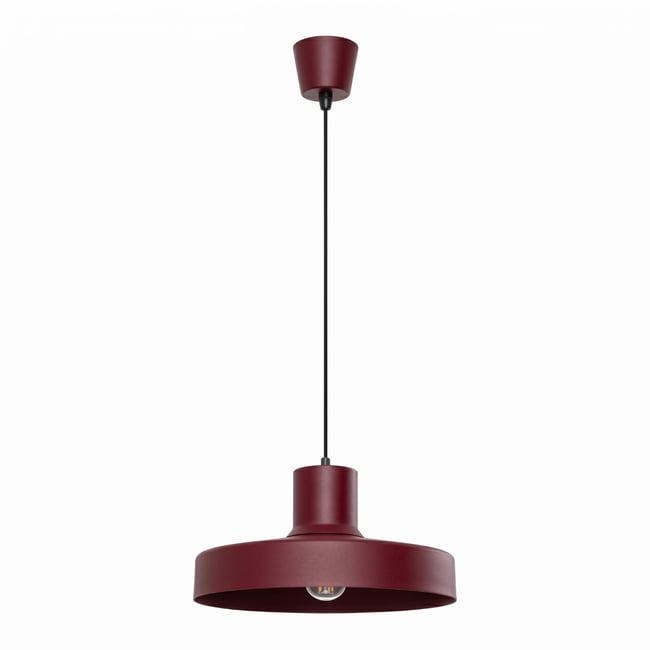 Suspension Acier Bordeaux E27 1 BILO Couleur bordeaux <span itemprop=