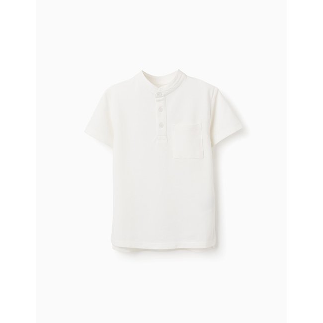 Polo en Coton à Col Mao - ZIPPY