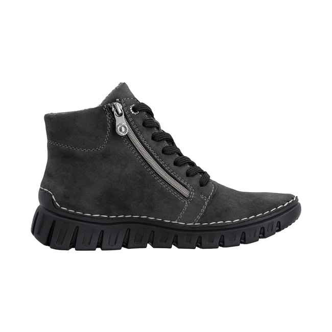 Basket Montante à Lacets gris <span itemprop=