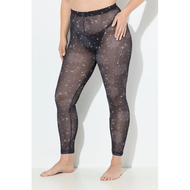 Legging-collant en mesh, soleils et lunes - ULLA POPKEN