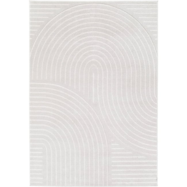 Tapis salon doux à relief abstrait géométrique  LUNE - THE DECO FACTORY