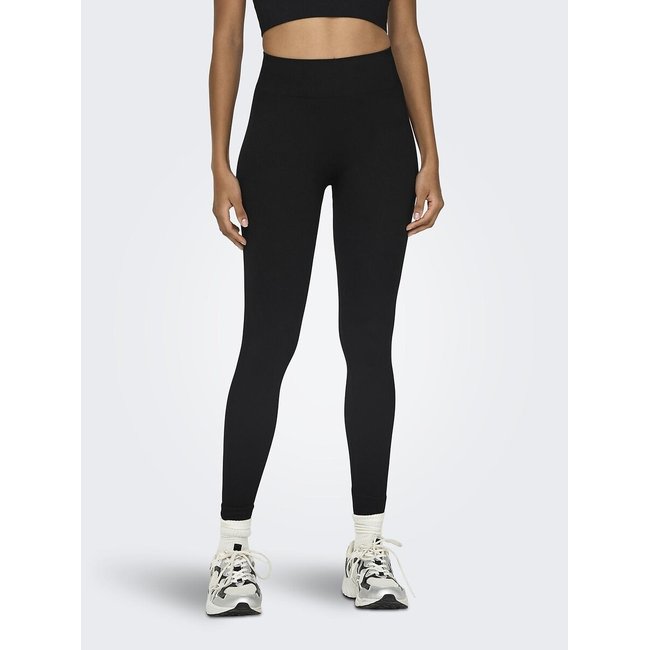 Seamless High Waist Leggings, black, ONLY PLAY