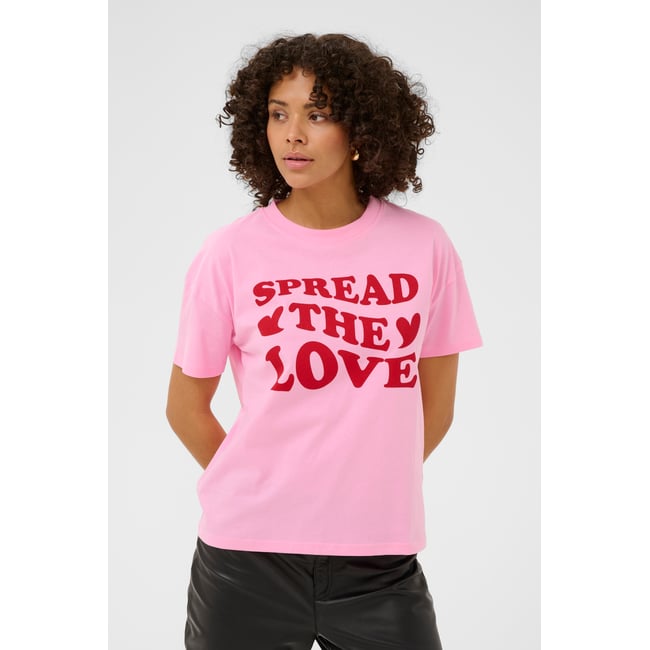 T-shirt rose pink frosting <span itemprop=
