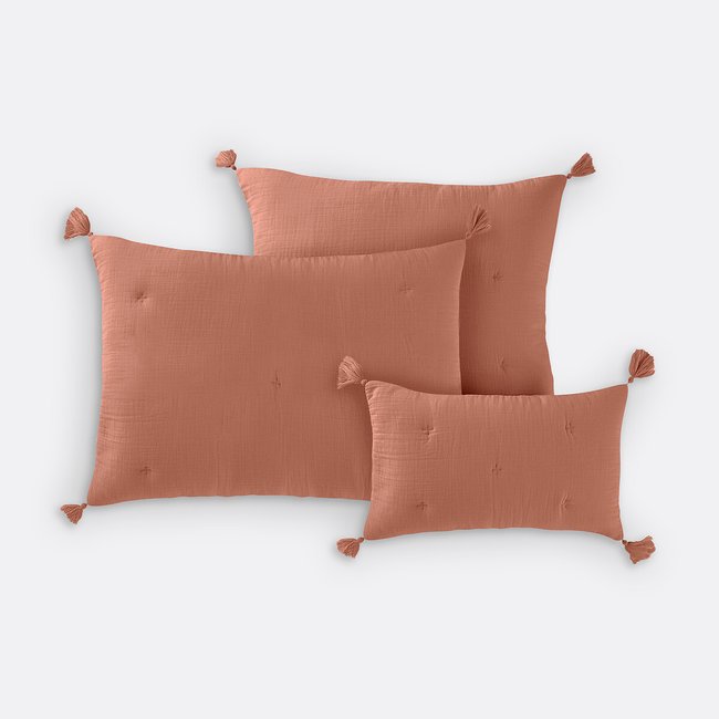 Housse de coussin matelassée gaze de coton, Kumla - LA REDOUTE INTERIEURS