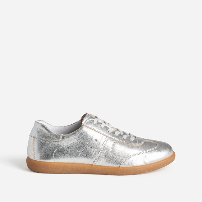 Baskets Tige Basse PERLE gris <span itemprop=