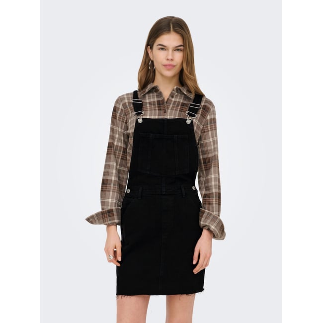 Robe En Denim washed black <span itemprop=