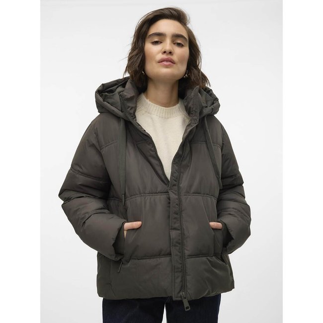 Vero moda cropped hooded padded jacket top