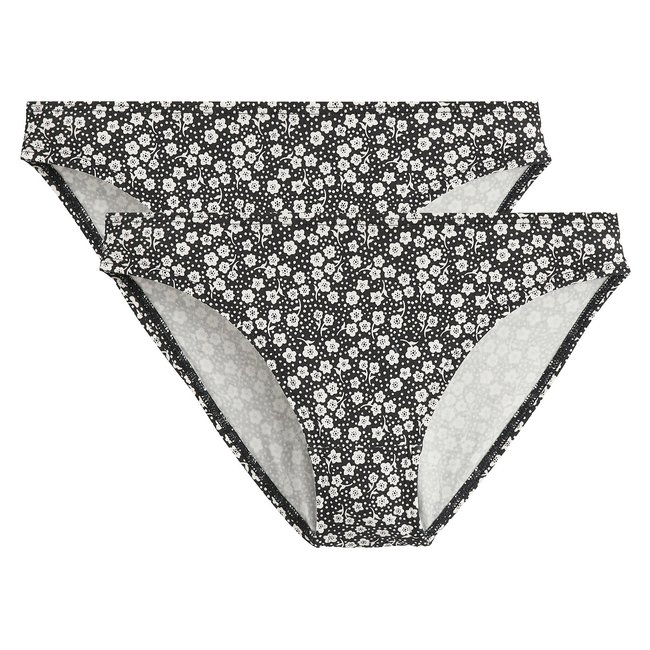 2er-Pack Slips, Baumwolle mit Blumenprint motiv blumen <span itemprop=