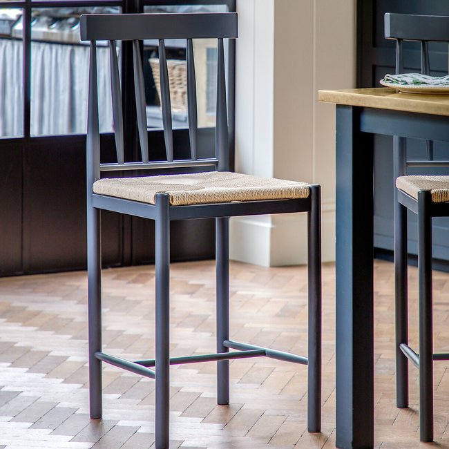 Ende Solid Oak Bar Stool (Set of 2) - SO'HOME