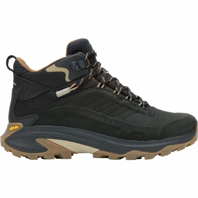 Moab Speed 2 Ltr Mid Wp High Top Trainers in Suede, black/brown, MERRELL