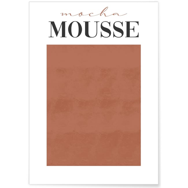 Affiche Mocha Mousse Couleur blanc <span itemprop=