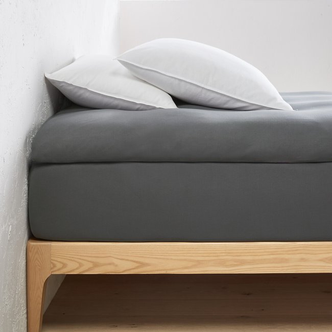 Drap-housse jersey surmatelas 30% coton recyclé - LA REDOUTE INTERIEURS