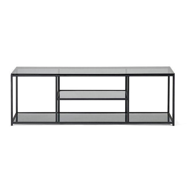 Dallas Smoked Glass TV Unit, smoky glass, SO'HOME