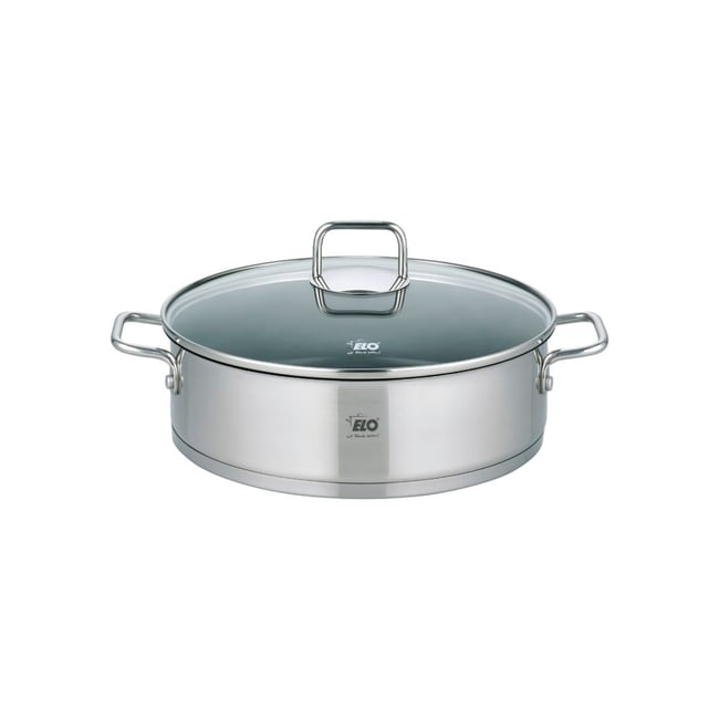 Sautoir 28 cm en acier inoxydable 18/10 antiadhésif CITRIN inox <span itemprop=