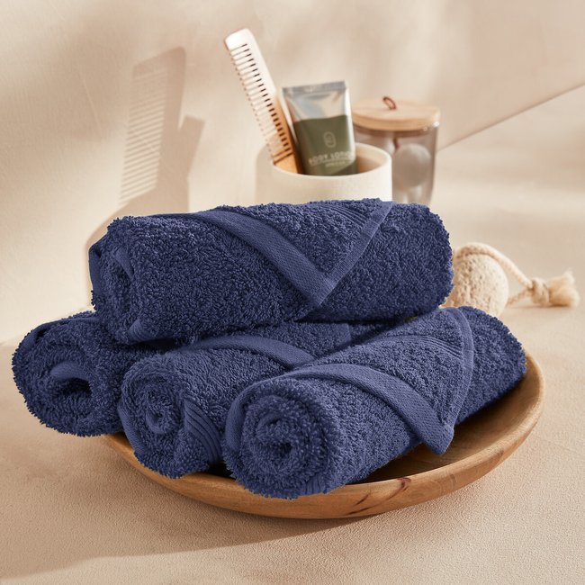 Lot 4 serviettes d'invité éponge 600 g/m², Zavara - LA REDOUTE INTERIEURS