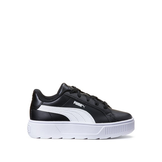 Baskets cuir Karmen noir <span itemprop=