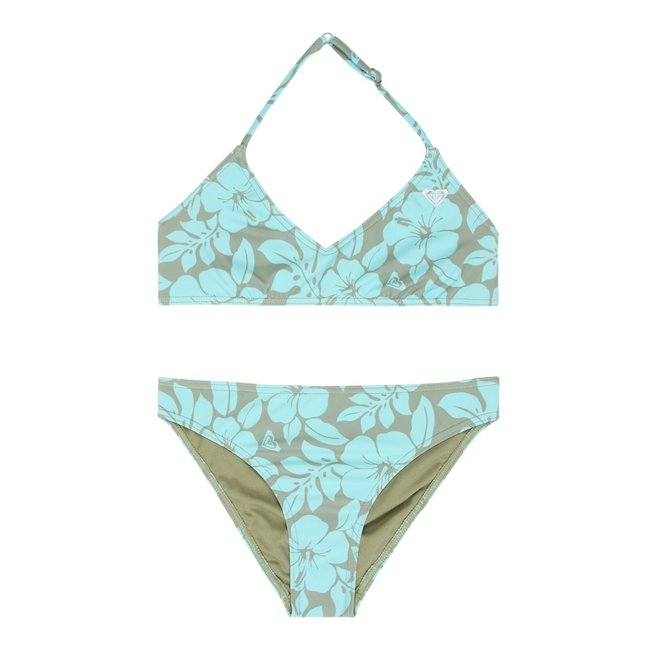 Ensemble 2 pièces bikini triangle deux pièces. vert oil green the mo mini rg <span itemprop=